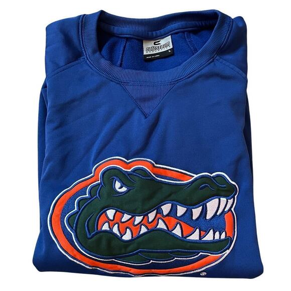 Florida Gators Colosseum Athletics Sweatshirt | L, Royal Blue NCAA Logo Pullover - Picture 2 of 9